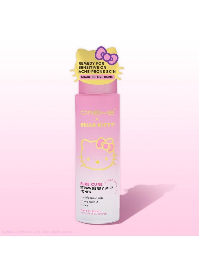 The Creme Shop - X Hello Kitty Pure Cure Strawberry Milk Toner Klean Beauty™ - Image 1