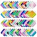 Clanam 120 Pcs Mini Pop Bubble Fidget Toys Silicone Keychain Small Pop Bulk for Party Favors Classroom Prizes Reliever Hand Toy Goodie Bag Stuffers Halloween Christmas Birthday Gifts for Kids Students - Image 4