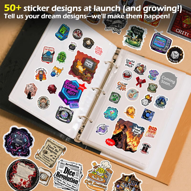 Haxtec Mystery DND Dice Set 7pcs Polyhedral Dice + 3 Funny Waterproof Stickers, Mystery Dice for Dungeons & Dragons, Chance Win Rare Sharp Edge, Great DND Gift, No Duplicates in 2/5 Packs - Image 4