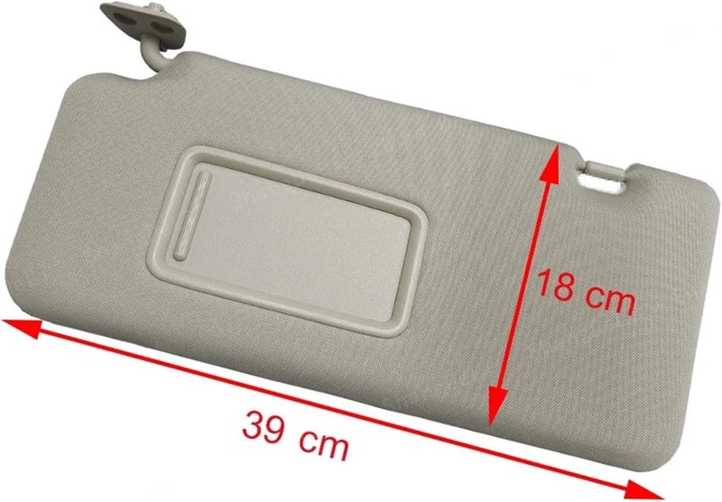 QASULER Left Side Sun Visor with Mirror for Nissan Tiida - Image 2