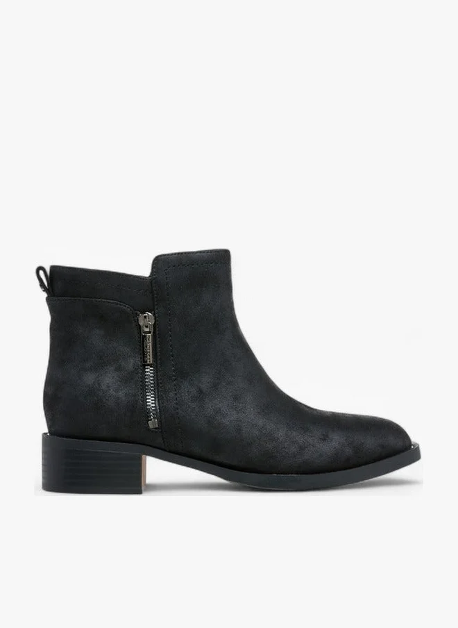 Celeste Women's Solid Ankle Boots with Zip Closure