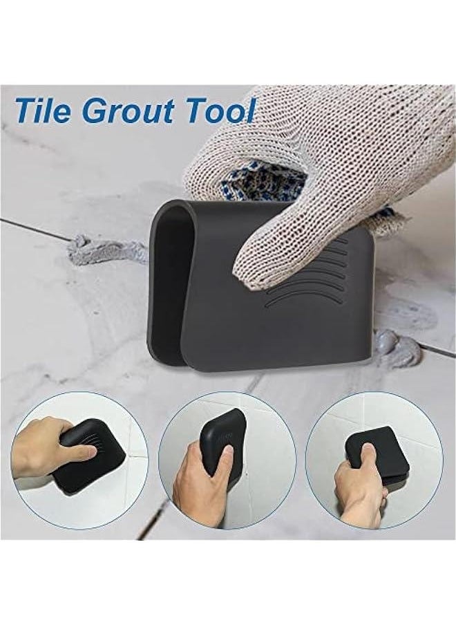 Generic 2 Pack Caulking Finisher Grout Scraper Polyurethane Hand Caulk Tool Sealant Finishing Tool Tile Grout Kit Accessories  - Image 3