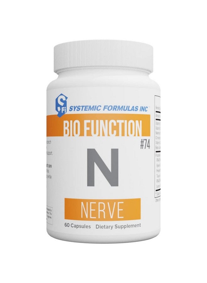 Systemic Formulas Systemic Formulas Nerve - 60 Capsules Bio Function #74. Nervous Systemic Support Supplement.  - Image 1