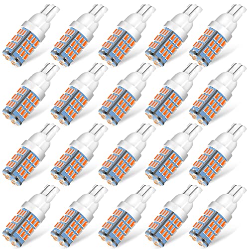 ACOHUIKE T10 921 194 168 175 LED Bulbs Warm White 20-Packs, Super Bright 3014 42-SMD Replacement 12 Volt RV Camper Trailer Boat Trunk Interior Dome Map License Lights, Backup Reverse Lights - Image 1