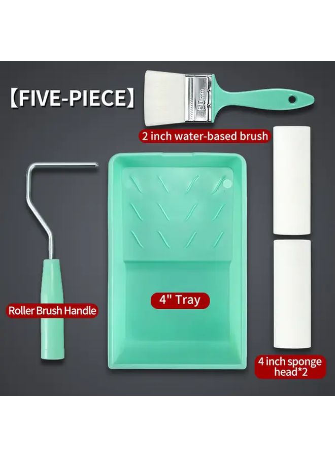 5 قطع من مجموعة فرشاة الرول الإسفنجية لطلاء DIY وإصلاح المنزل وتشذيب الزوايا - Image 5
