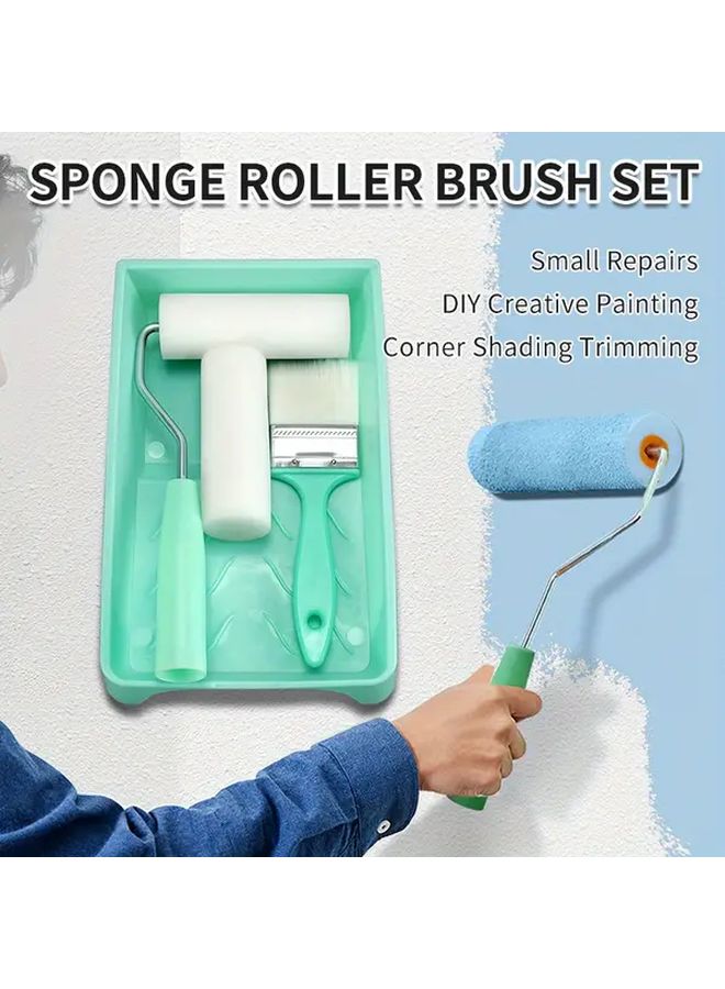 5 قطع من مجموعة فرشاة الرول الإسفنجية لطلاء DIY وإصلاح المنزل وتشذيب الزوايا - Image 1