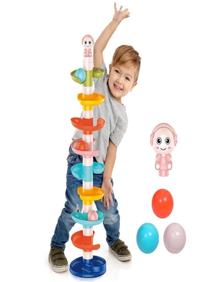 FUN LITTLE TOYS Ball Drop Toys for Toddler 1-3, 9 Layer Roll Swirling Ball Tower with 3 Balls, Ball Run Ramp for Baby Learning Development Educational Activities Toy Birthday Gift - pzsku/Z6DA2A1668FAA47468683Z/45/_/1685969768/e6321637-b1ae-4981-9cce-a2931e2c94f3