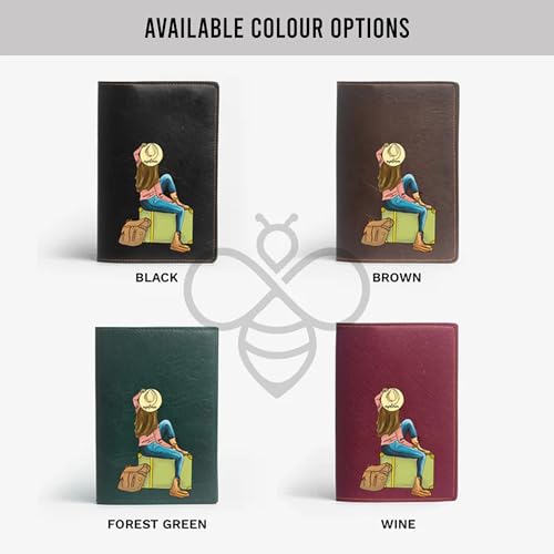 The Messy Corner |Vegan Leather Passport Cover| for Women – Forest Green |Travel Passport Holder| | Stylish & Secure Passport Case for Travel | Slim, Durable & Elegant |Travel Accessory| - Image 5