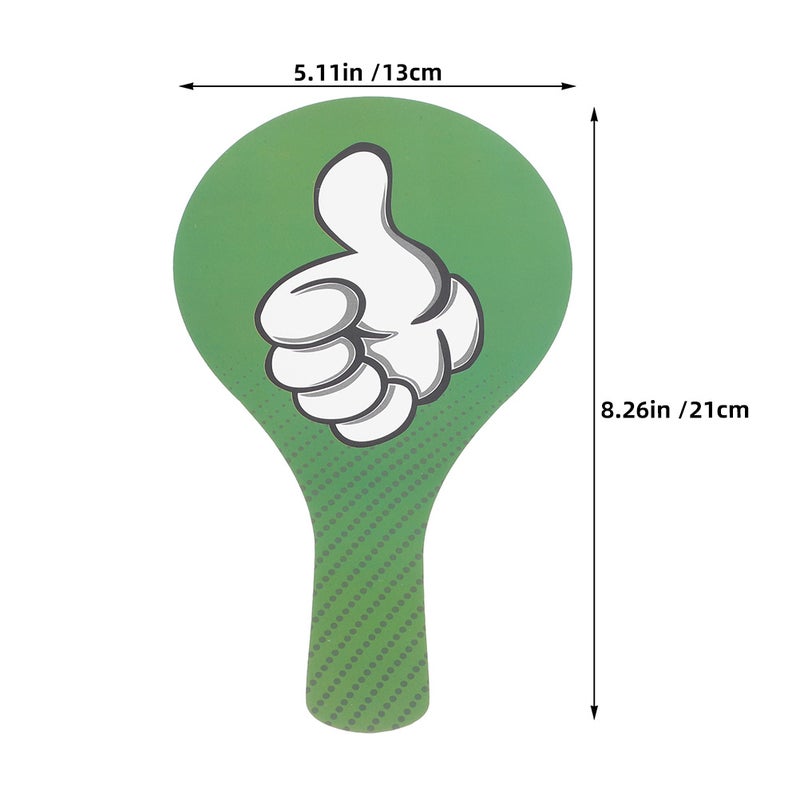 2pcs Thumbs Up Thumbs Down Paddles: 2pcs Voting Classroom Paddles Yes No Signs Effortless Communication Tools - Image 2