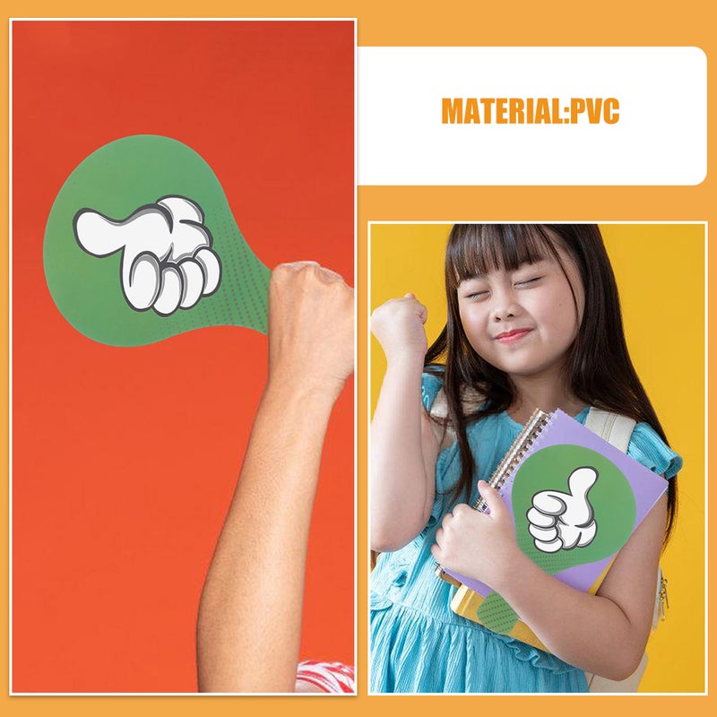 2pcs Thumbs Up Thumbs Down Paddles: 2pcs Voting Classroom Paddles Yes No Signs Effortless Communication Tools - Image 4