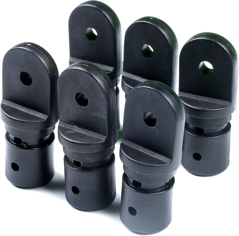 Thorn Boat Bimini Fittings Top Cover Cap Eye End Nylon Black Pack of 6 Black - Image 1