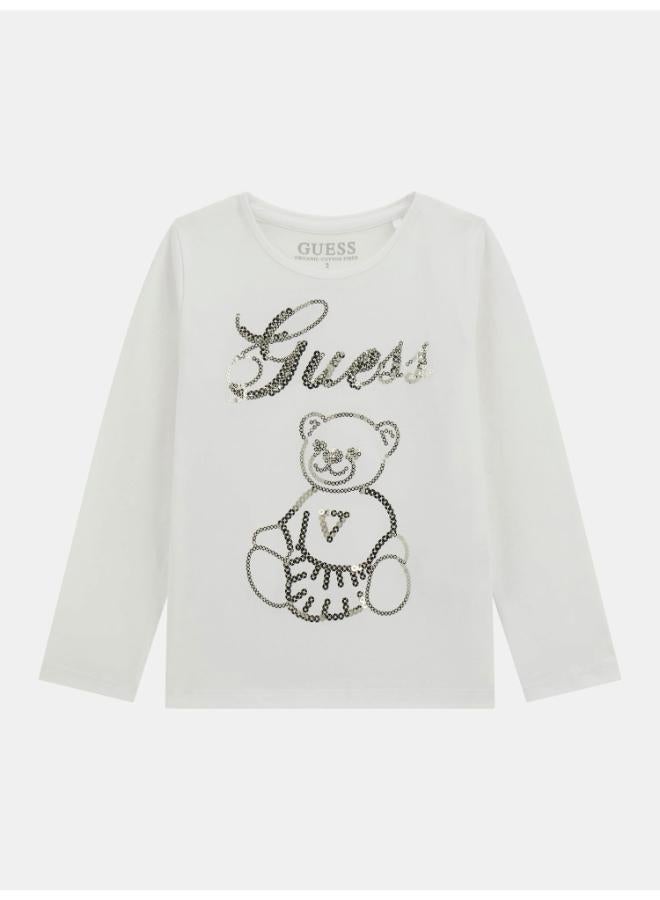 GUESS Kids Slogan Crew neck T-Shirt - Image 1