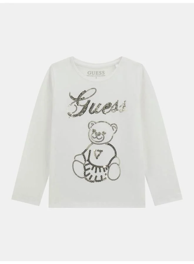 GUESS Kids Slogan Crew neck T-Shirt