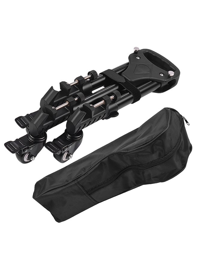 NIBEMINENT Tri-Wheel Tripod Dolly Black  - Image 3