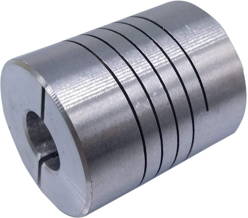 Yodaoke 6.35 x 9.5mm 1/4" x 3/8" Flexible Shaft Coupling Rigid Coupler D25 L30 - Image 2