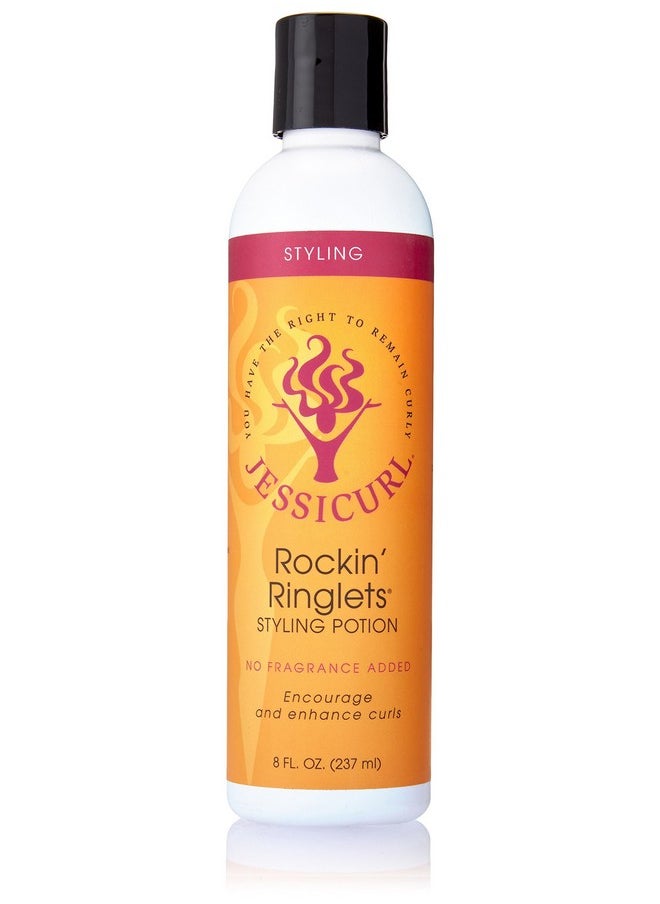 Rockin' Ringlets Styling Potion No Fragrance Added 8 Fl Oz. Curl Enhancer With Flaxseed Extract Curl Defining Styler For Curly Hair And Frizz Control