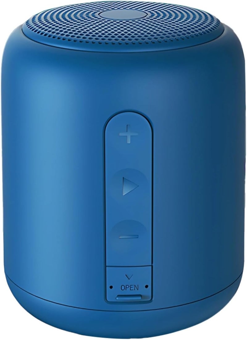 Wireless Subwoofer, Portable Speaker, Waterproof Ipx4, Wireless 5.0, 1200 Mah Battery, Compact Blue Design, 3.3 X 3.3 X 3.9 in - Image 1