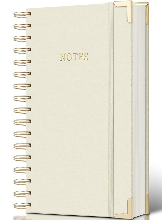 ALKALO Spiral Notebook Journal, 328 Pages Linen Hardcover College Ruled Notebook, Lined Thick Journals for Women Men, A5 Thick Spiral Journal for Writing, 100GSM Paper, Cute Notebooks for Work School - Image 1
