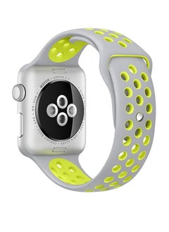 Breathable Sports Watch Band For Apple Grey/Green