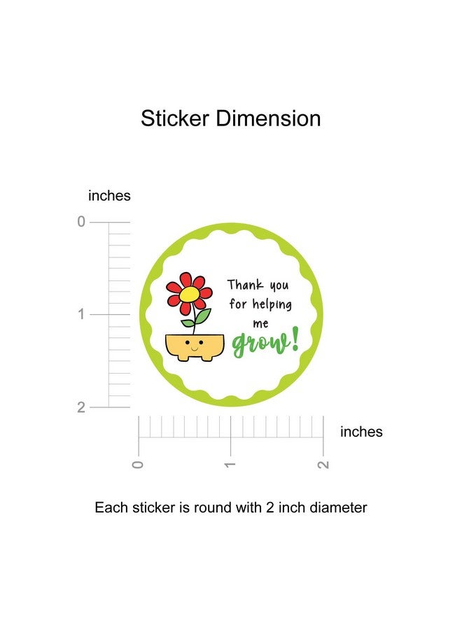 weRevel Helping Me Grow Theme Gratitude Paper Stickers, 40 Count, 2 Inches, Round, 4 Unique Designs - Image 4