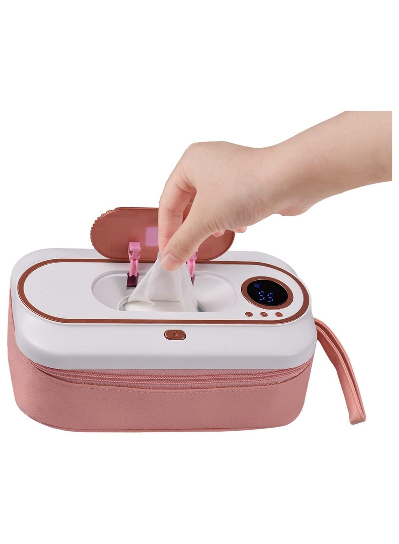 USB Rechargeable Baby Wipe Warmer Smart Temperature Controlu0026Wet Wipes Dispenser 2 Modes and 5000 mAh Battery Powered Large Capacity Design Portable Home Travel Camping Wet Wipe Heatin - Image 2