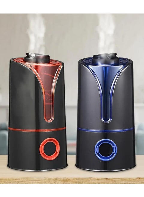 Ultrasonic Cool Mist Humidifier, 3.5L Capacity Humidifier, Air Freshener Humidifier, Air Purifier for Bedroom, Digital Display with Timer and Auto-Off (3.5L Red)