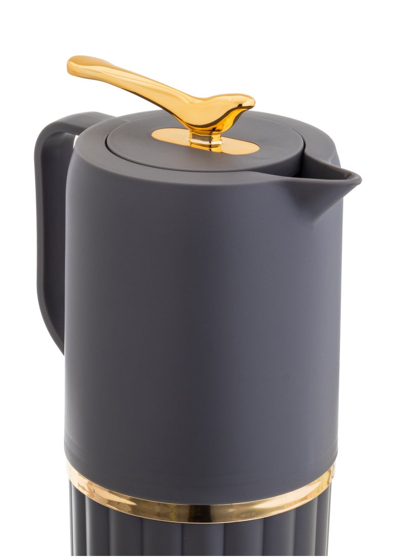 Hic - Plastic Coffee & Tea Flask 1 Liter gray - Image 1