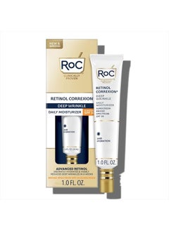 Retinol Correxion Deep Wrinkle Daily Face Moisturizer with Sunscreen SPF 30, Skin Care Treatment for Fine Lines, Dark Spots, Post-Acne Scars, 1 Ounce