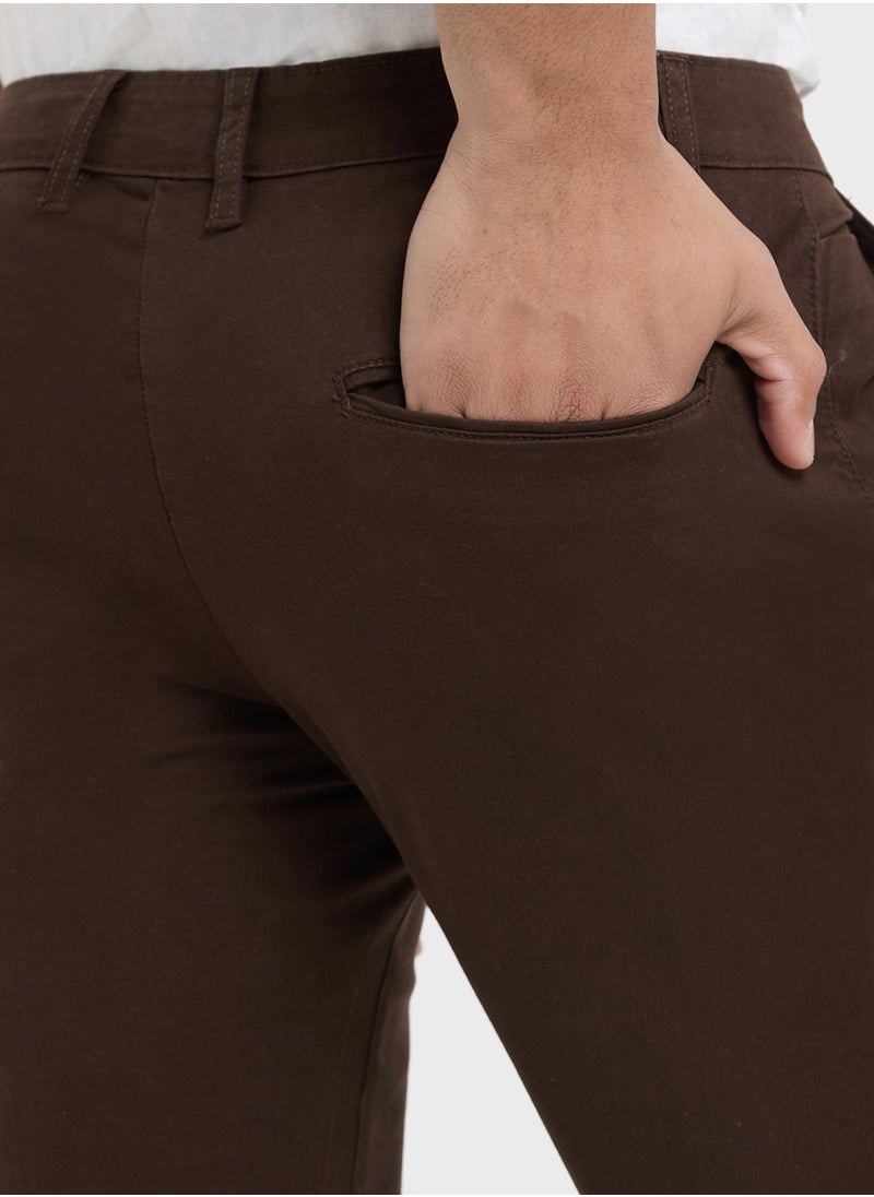 Robert Wood Slim Fit Chino Pants  - Image 5