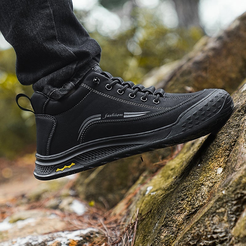 Men'S Winter New Fleece-Lined Thickened Low-Top Labor Protection Shoes Men'S Outdoor Mountaineering Work Work Shoes - Image 5