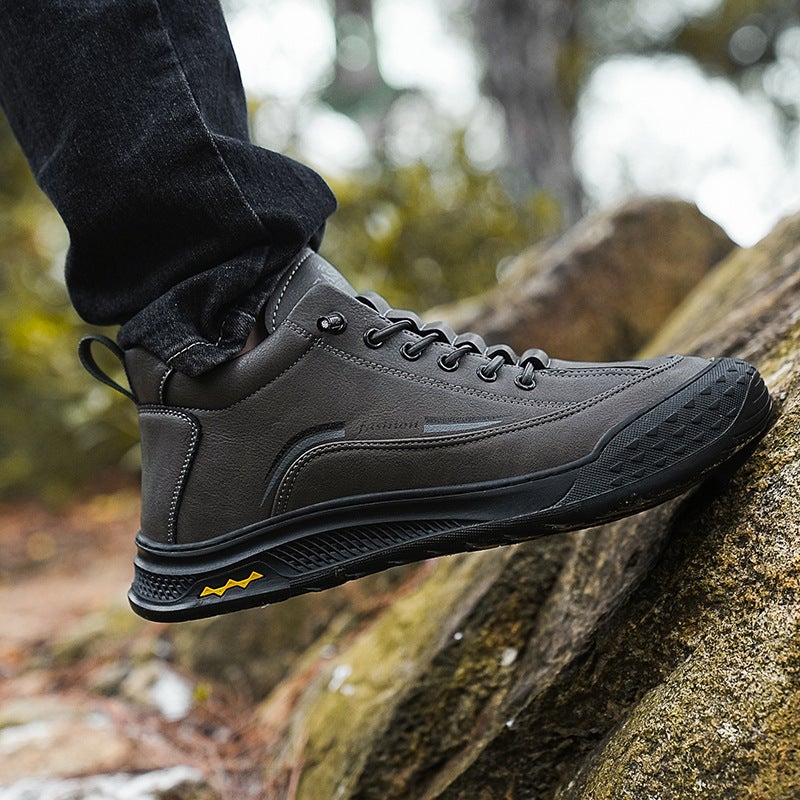 Men'S Winter New Fleece-Lined Thickened Low-Top Labor Protection Shoes Men'S Outdoor Mountaineering Work Work Shoes - Image 3