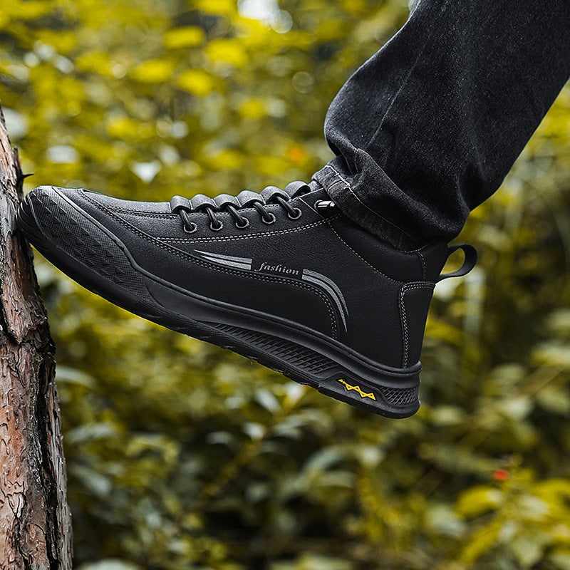 Men'S Winter New Fleece-Lined Thickened Low-Top Labor Protection Shoes Men'S Outdoor Mountaineering Work Work Shoes - Image 4