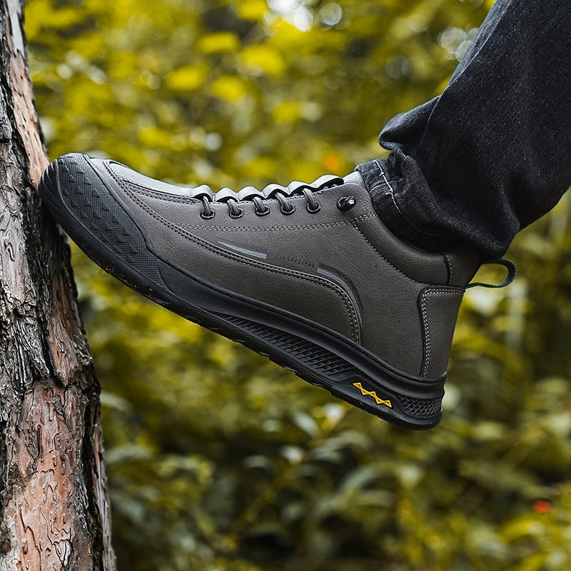 Men'S Winter New Fleece-Lined Thickened Low-Top Labor Protection Shoes Men'S Outdoor Mountaineering Work Work Shoes - Image 2
