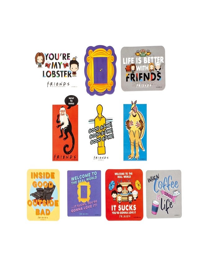 Conquest Journals Friends Friendship Goals Vinyl Sticker Pack, 60 Unique Stickers, Officially Licensed, Waterproof, UV and Scratch Resistant, Great for All Your Gadgets - Image 3