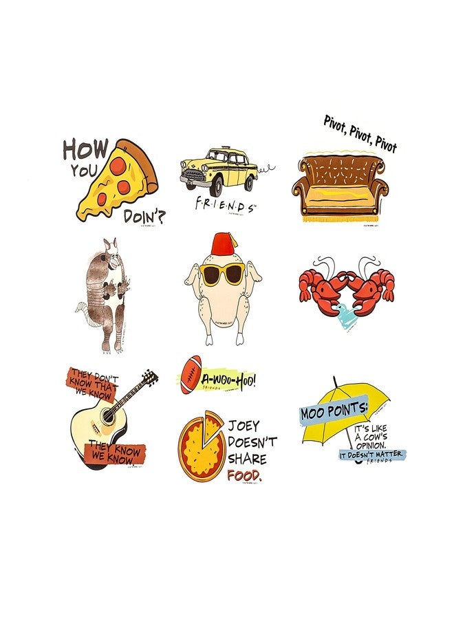 Conquest Journals Friends Friendship Goals Vinyl Sticker Pack, 60 Unique Stickers, Officially Licensed, Waterproof, UV and Scratch Resistant, Great for All Your Gadgets - Image 5