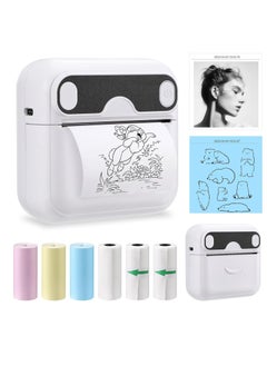 XiuWoo Mini Printer, Portable T02 Pocket Sticker, Receipt Printer Sticker Maker, Bluetooth Mobile Thermal for Journal, Notes, Photo iPhone, Compatible with iOS&Android, iPhone  - Image 1