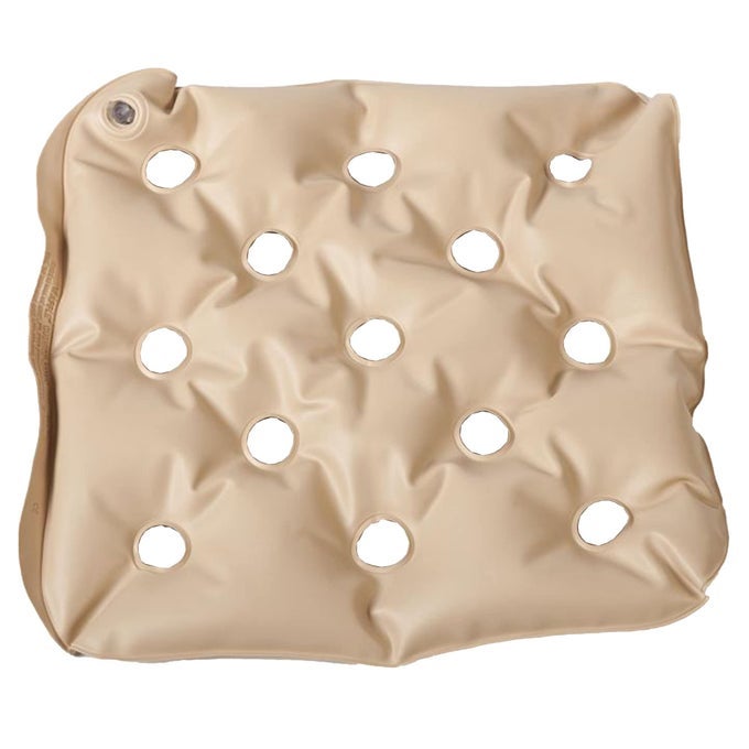 WAFFLE PREINFLATED SEAT CUSHION PAD 17 X 17 BEIGE