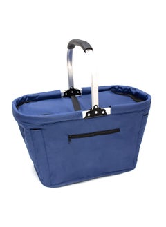 BLACKSTONE حقيبة نزهة معزولة حرارياً وقابلة للطي، سلة شاطئ بإطار من الألومنيوم القوي PB4227  - Image 4