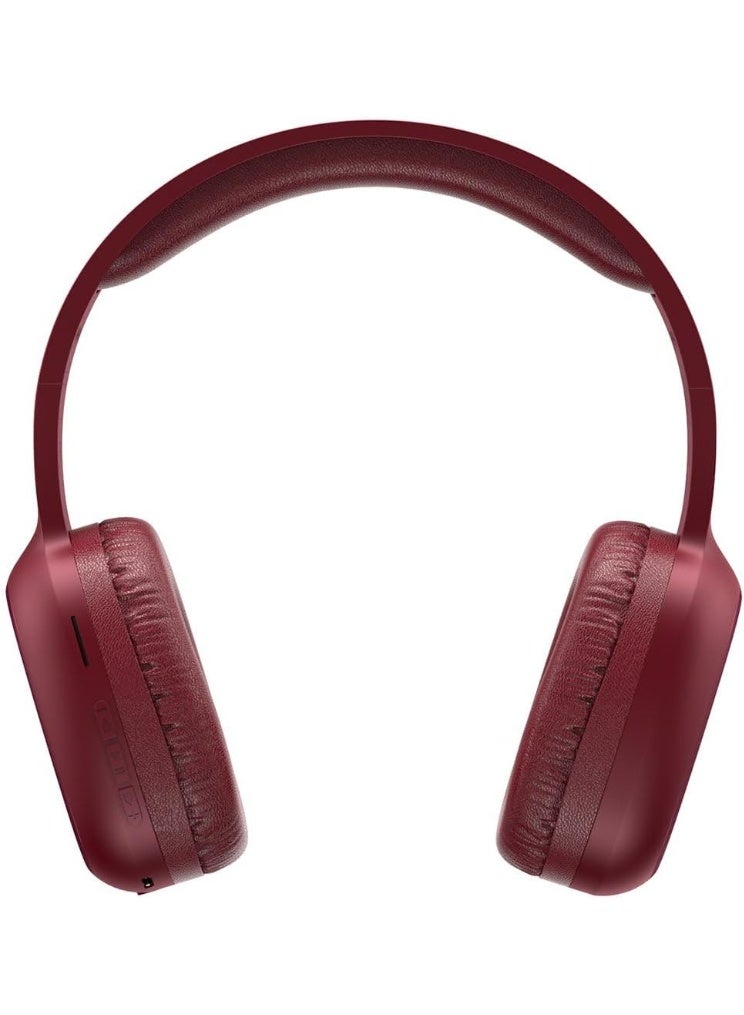 havit H2590BT PRO Wireless Bluetooth Headsets, Over Ear Headphones with Microphone, Multi-Function AUX/FM/SD, Hi-Fi Sound for iPhone 16 Pro Max, Samsung Galaxy S24 Ultra, TV, Gym & Workout (Red) - Image 4