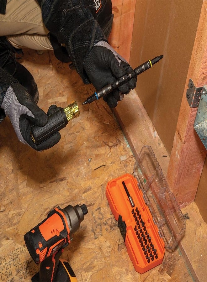 كلاين تولز مجموعة مفكات براغي Klein Tools 32501HD KNECT المقاومة للصدمات، 46 قطعة، مع حقيبة MODbox، 39 بت، 4 مفكات براغي، حامل بت، مقبض - Image 3