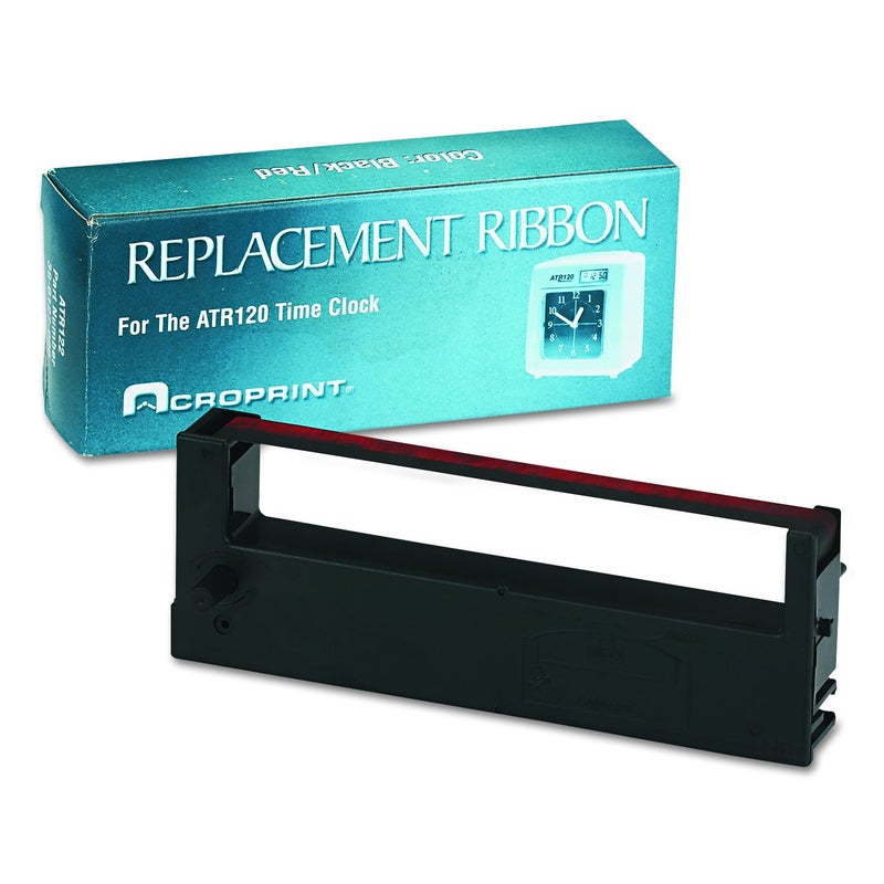 Acroprint 390127000 Replacement Ribbon for ATR120 Time Clock BlackRed