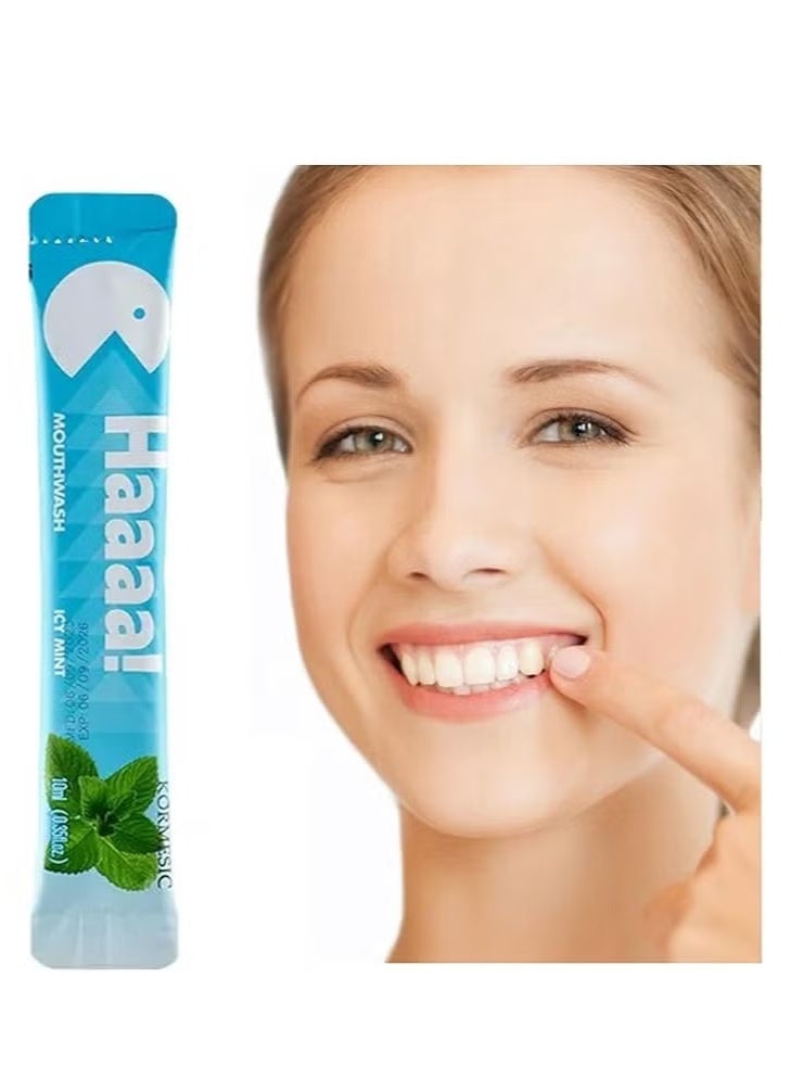 Kormesic غسول فم منعش ومعطر للفم بالنعناع المثلج 10 مل 20 قطعة - Image 2