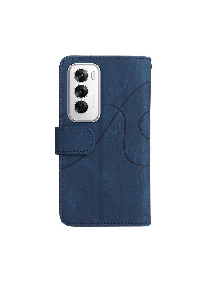 S-TOP Case For OPPO Reno12 5G Global Dual-color 9 Card Slots Zipper Wallet Leather Phone Case - Image 3