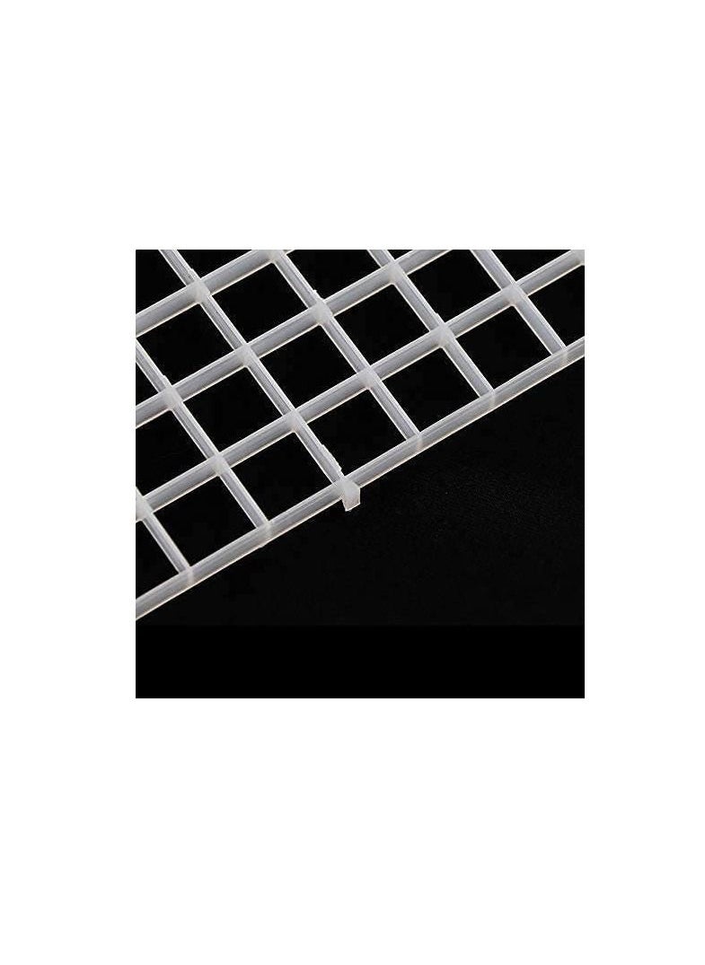 Excefore - 6 PCS Aquarium Divider Filter Tray Egg Crate Fish Tank Bottom Isolation, White, 30 cm x 15cm - Image 1