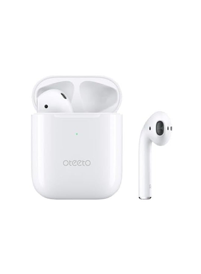 Oteeto True Wireless Bluetooth Earphone With Super Bass Sound OTEETO OT3 WHITE Quality HD Clear Microphone Noise Cancellation and Multifunctional Touch Control White - Image 3