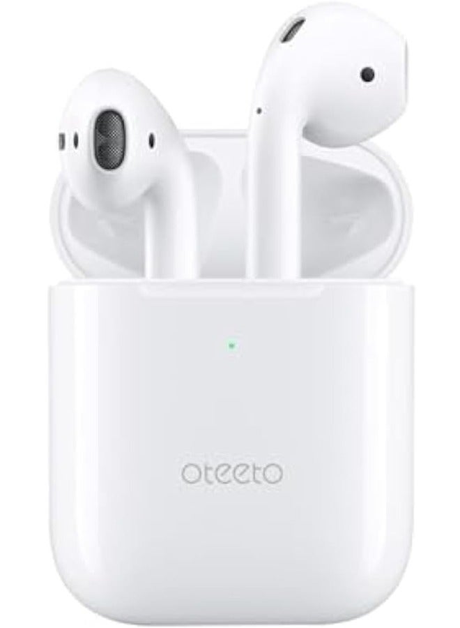 Oteeto True Wireless Bluetooth Earphone With Super Bass Sound OTEETO OT3 WHITE Quality HD Clear Microphone Noise Cancellation and Multifunctional Touch Control White - Image 1