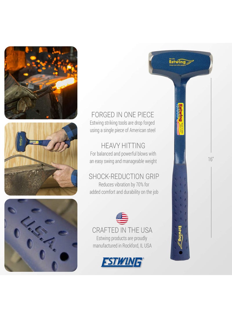 Estwing ESTWING BIG BLUE Drilling/Crack Hammer - 4-Pound Long Handle Sledge with Forged Steel Construction & Shock Reduction Grip - B3-4LBL  - Image 2