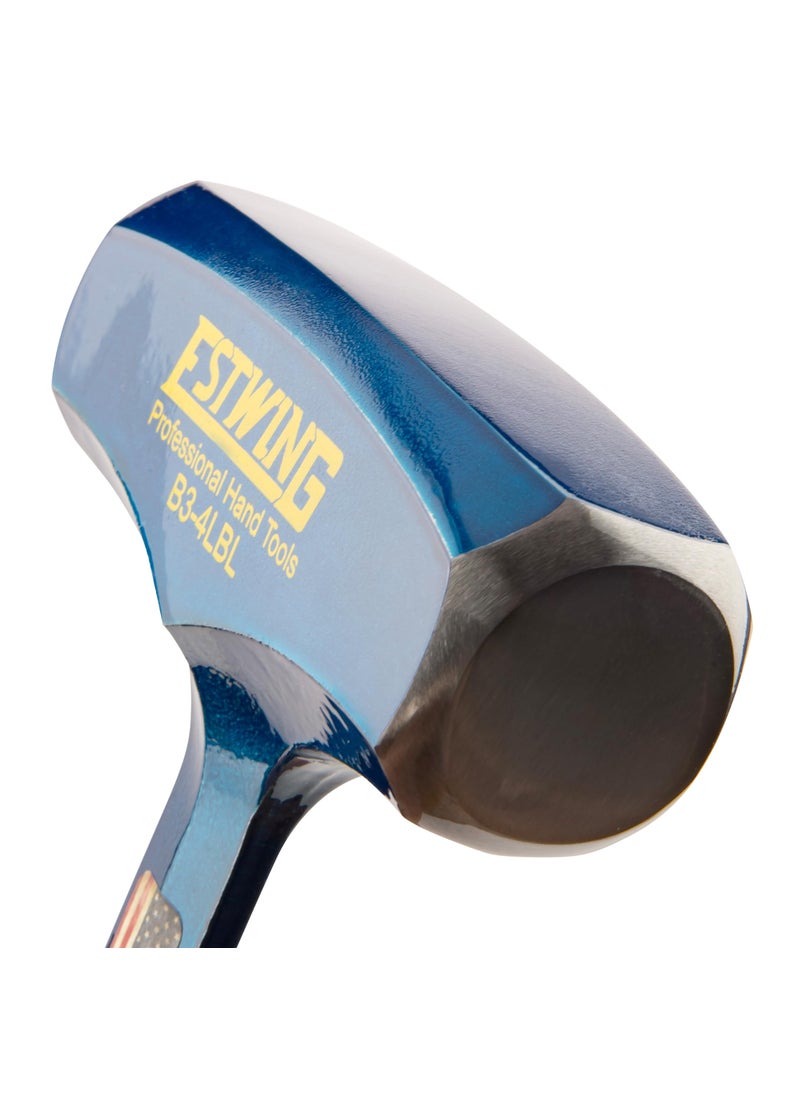 Estwing ESTWING BIG BLUE Drilling/Crack Hammer - 4-Pound Long Handle Sledge with Forged Steel Construction & Shock Reduction Grip - B3-4LBL  - Image 4