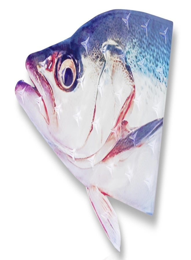 devembr Snowboard Stomp Pad, Funny Fish Stomp Pad Snowboarding with 3D Bumps Design, PVC-Material, 7.8 x 6.7 in - Image 1