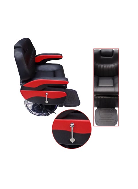 Heavy Duty Barber Chair with Hydraulic Recline Function, Professional Salon Haircut Chair, Includes Free Installation, Engineered for Ultimate Comfort and Long-lasting Durability.
